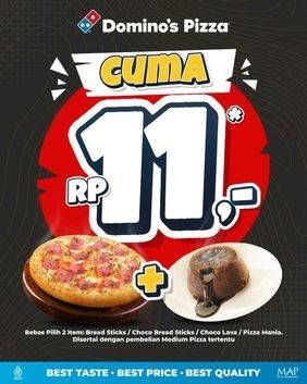 Promo Harga Cuma Rp11  - Domino Pizza