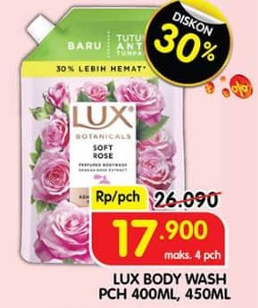 Promo Harga LUX Botanicals Body Wash 400 ml - Superindo