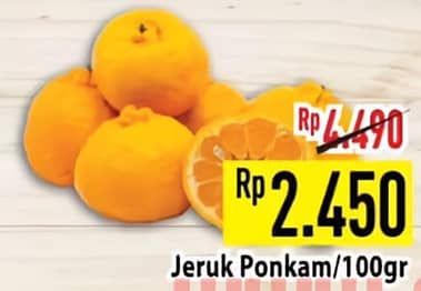 Promo Harga Jeruk Ponkam per 100 gr - Hypermart