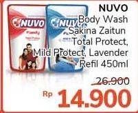 Promo Harga NUVO Body Wash Sakinah, Mild Protect 450 ml - Alfamidi