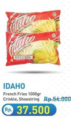 Promo Harga Idaho French Fries Crinkle Cut, Shoestring 1000 gr - Hypermart