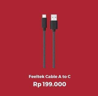 Promo Harga FEELTEK Feeltek USB-C to USB-A Cable  - Erafone