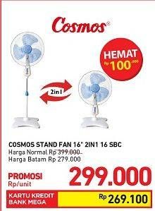 Promo Harga COSMOS Stand Fan 16  - Carrefour