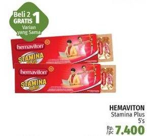 Promo Harga HEMAVITON Multivitamin Stamina Plus 5 pcs - LotteMart