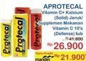 Promo Harga PROTECAL Vitamin C Kalsium Jeruk/ Supplemen Makanan Vitamin C Defense 10s  - Indomaret