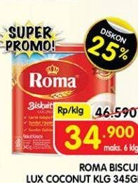 Promo Harga Roma Biskuit Kelapa 345 gr - Superindo