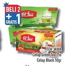 Promo Harga Teh Jawa Teh Celup Green Tea, Black Tea per 25 pcs 2 gr - Hypermart