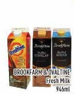 Promo Harga BROOKFARM Fresh Milk/OVALTINE Fresh Milk  - Hypermart