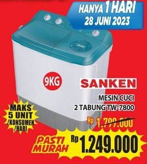 Promo Harga Sanken TW-7800  - Hypermart