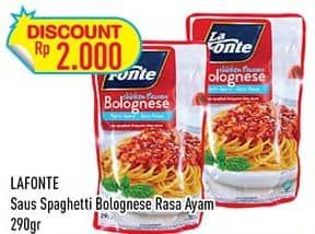 Promo Harga La Fonte Saus Pasta Chicken Flavour Bolognese 290 gr - Hypermart