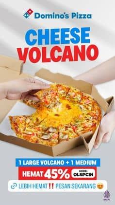 Promo Harga Cheese Volcano  - Domino Pizza