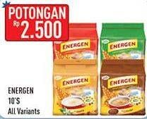 Promo Harga ENERGEN Cereal Instant All Variants per 10 sachet 30 gr - Hypermart