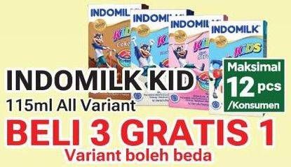 Promo Harga Indomilk Susu UHT Kids All Variants 115 ml - Yogya