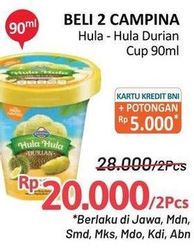 Promo Harga CAMPINA Hula Hula Durian 90 ml - Alfamidi