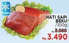 Promo Harga Beef Liver (Hati Sapi) per 100 gr - LotteMart