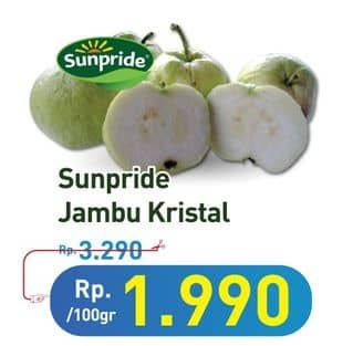 Promo Harga Sunpride Jambu Crystal per 100 gr - Hypermart