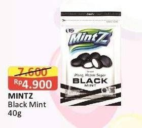 Promo Harga MINTZ Candy Chewy Mint Black Mint 40 gr - Alfamart