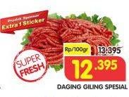 Promo Harga Daging Giling Sapi Spesial per 100 gr - Superindo