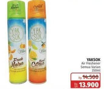Promo Harga YAKSOK Air Freshner Spray All Variants 350 ml - Lotte Grosir