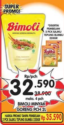 Promo Harga Bimoli Minyak Goreng 2000 ml - Superindo