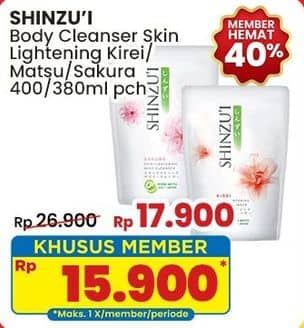 Promo Harga Shinzui Body Cleanser Kirei, Matsu, Sakura 420 ml - Indomaret