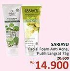 Promo Harga SARIAYU Facial Foam Anti Acne / Putih Langsat 75 gr - Alfamidi