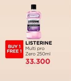 Listerine Mouthwash Antiseptic 250 ml Harga Promo Rp33.300, Buy 1 Get 1