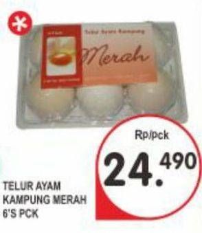 Promo Harga Telur Ayam Kampung Merah  - Superindo