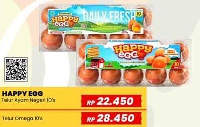 Promo Harga Happy Egg Telur Ayam Negeri 10 pcs - Yogya