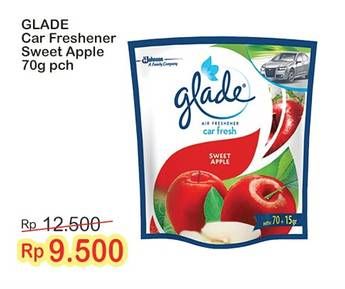 Promo Harga Glade Car Fresh Sweet Apple 85 gr - Indomaret