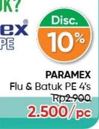 Promo Harga PARAMEX Flu Dan Batuk PE 4 pcs - Guardian