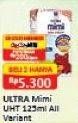 Promo Harga ULTRA MIMI Susu UHT All Variants per 2 pcs 125 ml - Alfamart