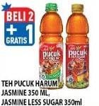 Promo Harga TEH PUCUK HARUM Minuman Teh Jasmine, Less Sugar 350 ml - Hypermart