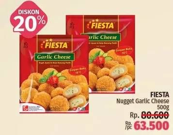 Promo Harga FIESTA Naget Garlic Cheese 500 gr - LotteMart