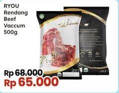 Promo Harga Ryou Rendang Beef Vaccum 500 gr - Indomaret