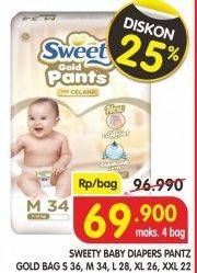 Promo Harga Sweety Gold Pants S36, M34, L28, XL26, XXL22  - Superindo