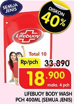 Promo Harga Lifebuoy Body Wash All Variants 400 ml - Superindo
