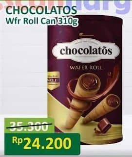 Promo Harga Chocolatos Wafer Roll Cokelat 310 gr - Alfamart