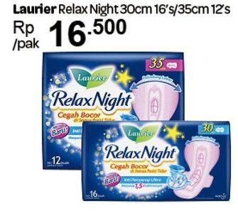 Promo Harga Laurier Relax Night 30 cm / 35 cm  - Indomaret