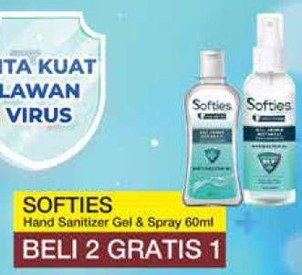 Promo Harga SOFTIES Hand Sanitizer 60 ml - Yogya