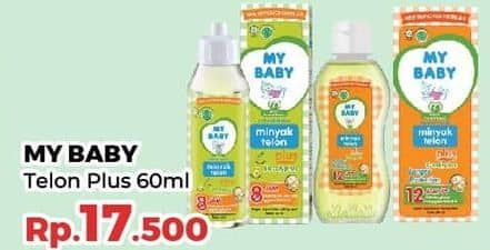 Promo Harga My Baby Minyak Telon Plus 60 ml - Yogya