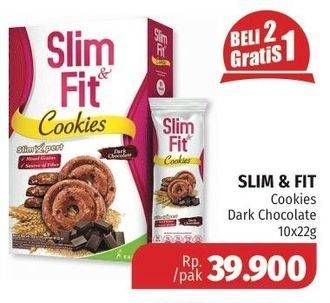 Promo Harga SLIM & FIT Cookies per 10 pcs 22 gr - Lotte Grosir