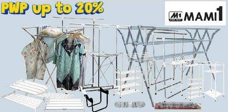 Promo Harga MAMI1 M-1105 | Wall Towel Rack  - COURTS