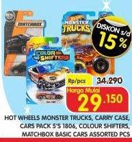 Promo Harga Hot Wheels Monster Trucks, Carry Case, Cars Pack 5