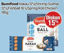 Promo Harga BUMIFOOD Hakau/Shrimp Siumai/Fishball/Spring Roll Chicken  - Carrefour