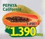 Promo Harga Pepaya California per 100 gr - Alfamidi