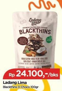 Promo Harga Ladang Lima Cookies Blackthins 100 gr - TIP TOP