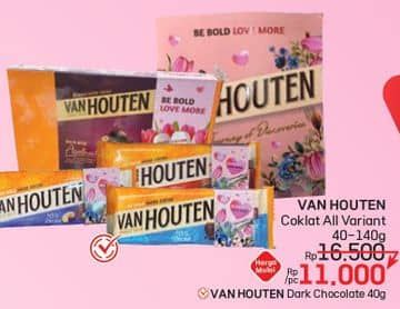 Promo Harga Van Houten Chocolate All Variants 40 gr - LotteMart