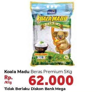 Promo Harga KOALA MADU Beras Premium 5 kg - Carrefour