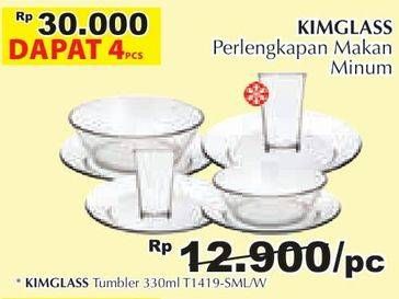 Promo Harga KIM GLASS Dinnerware per 4 pcs - Giant